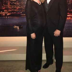 Black Maternity Evening Gown